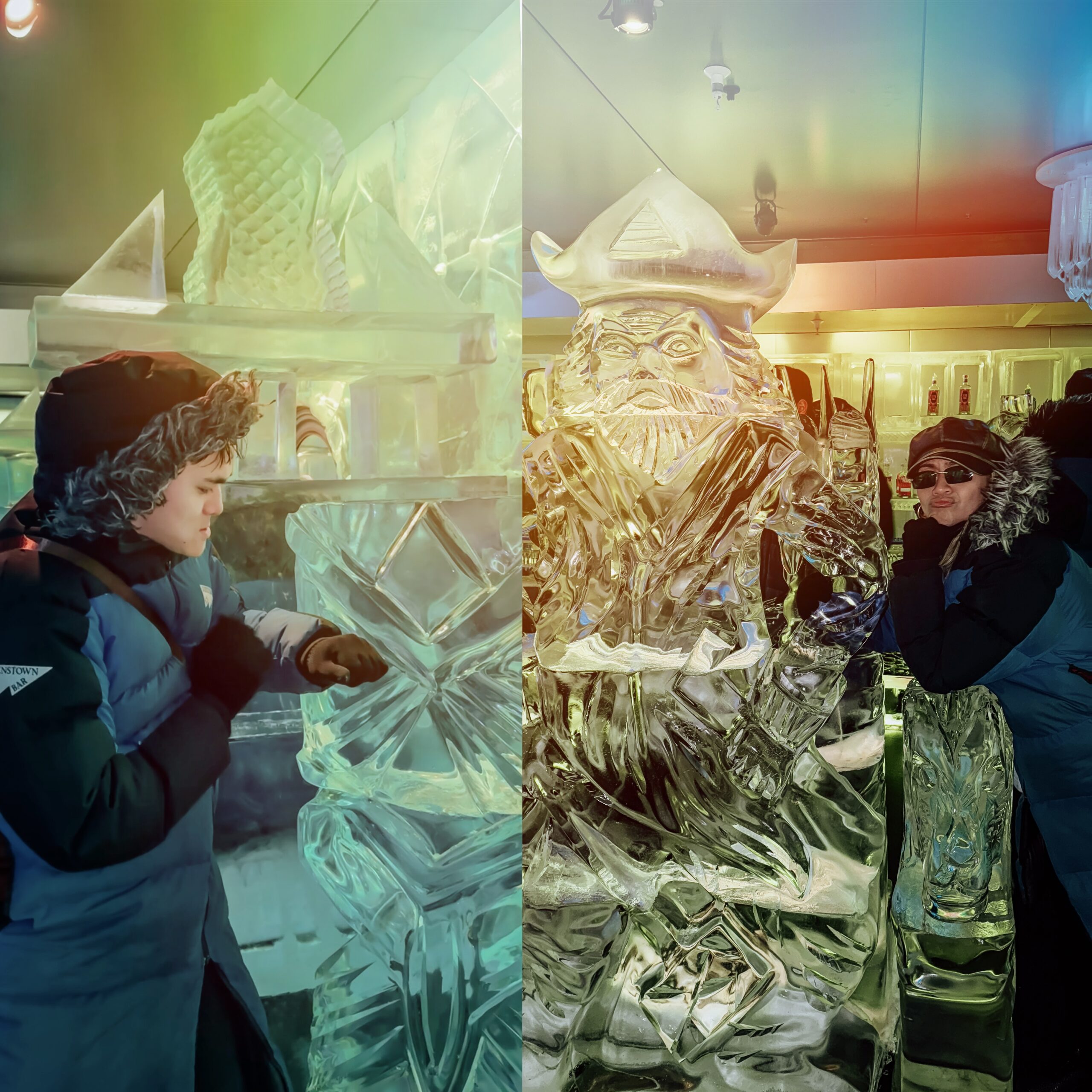 Step into an Ice Bar! From the walls to your glass, it’s all carved from ice!