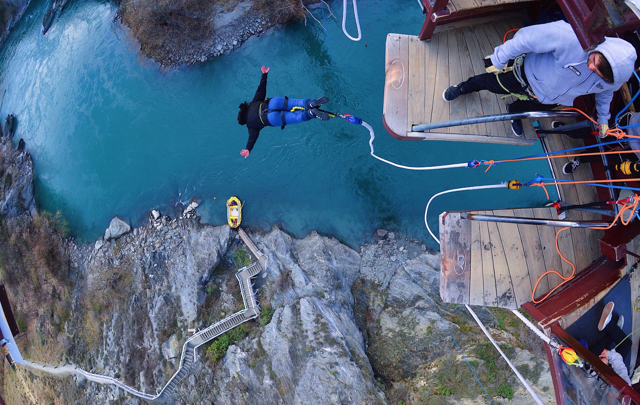 Jump where it all began! AJ Hackett Bungy, the world’s first commercial bungy jump.